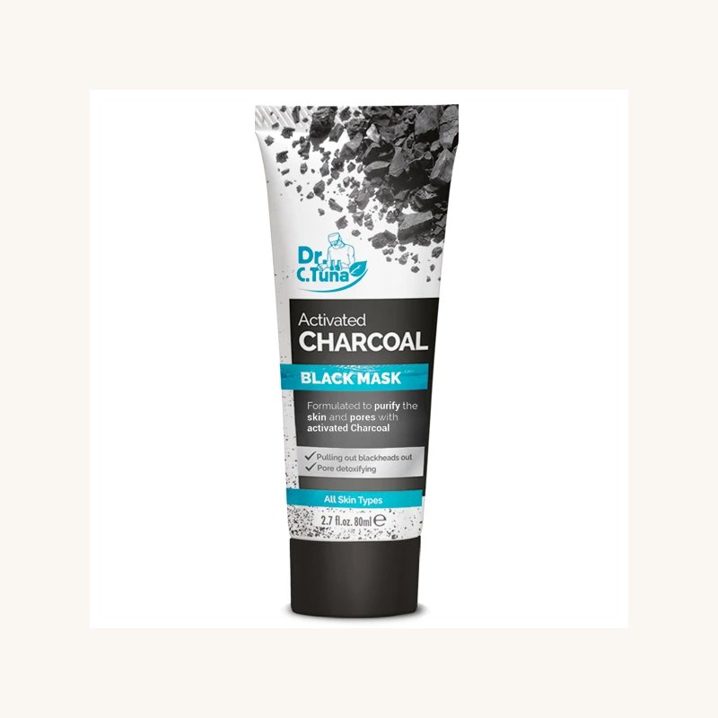 ماسک صورت (زغال فعال) فارماسی مدل activated charcoal حجم 80 میلی لیتر
