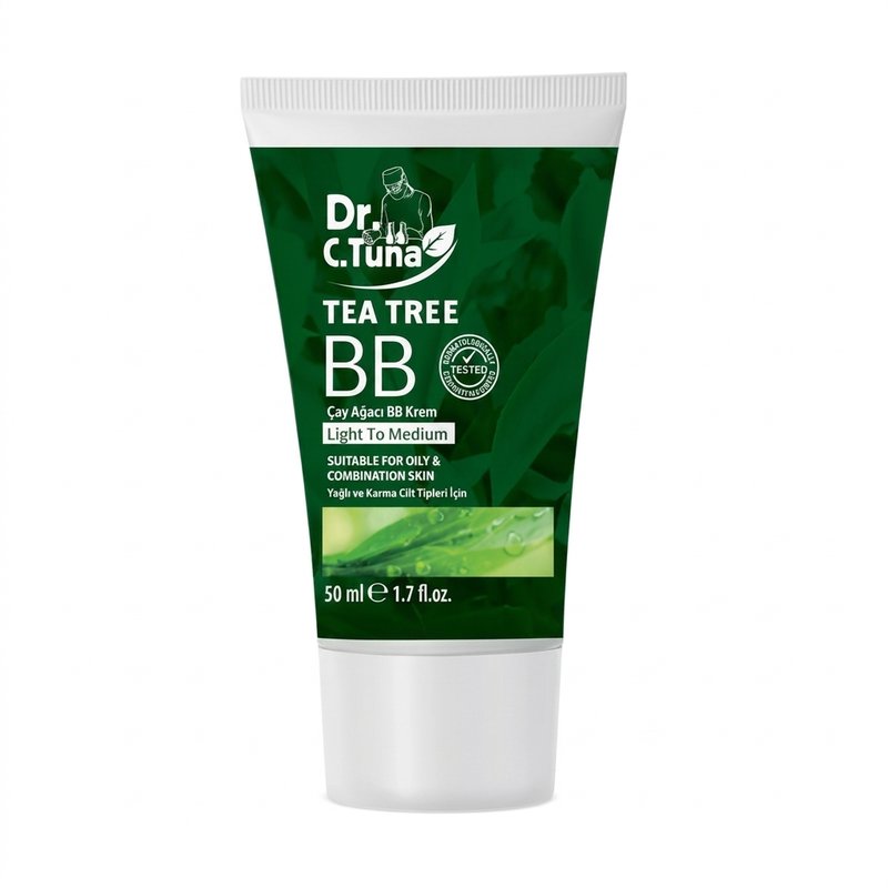 بی بی کرم فارماسی مدل TEA TREE رنگ Light to Medium حجم 50 میل